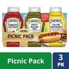 Heinz Heinz Ketchup Relish & Mustard Picnic Pack 3.375lbs, PK4 10013000009864